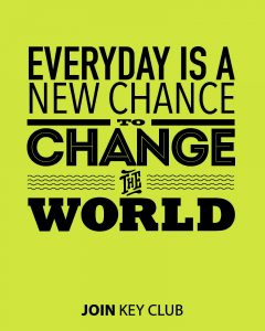 everyday is a new chance to change the world