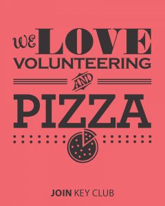 we love volunteering and pizza